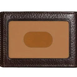 New Boconi Tyler Tumbled Rock Solid 2 Fold Money Clip