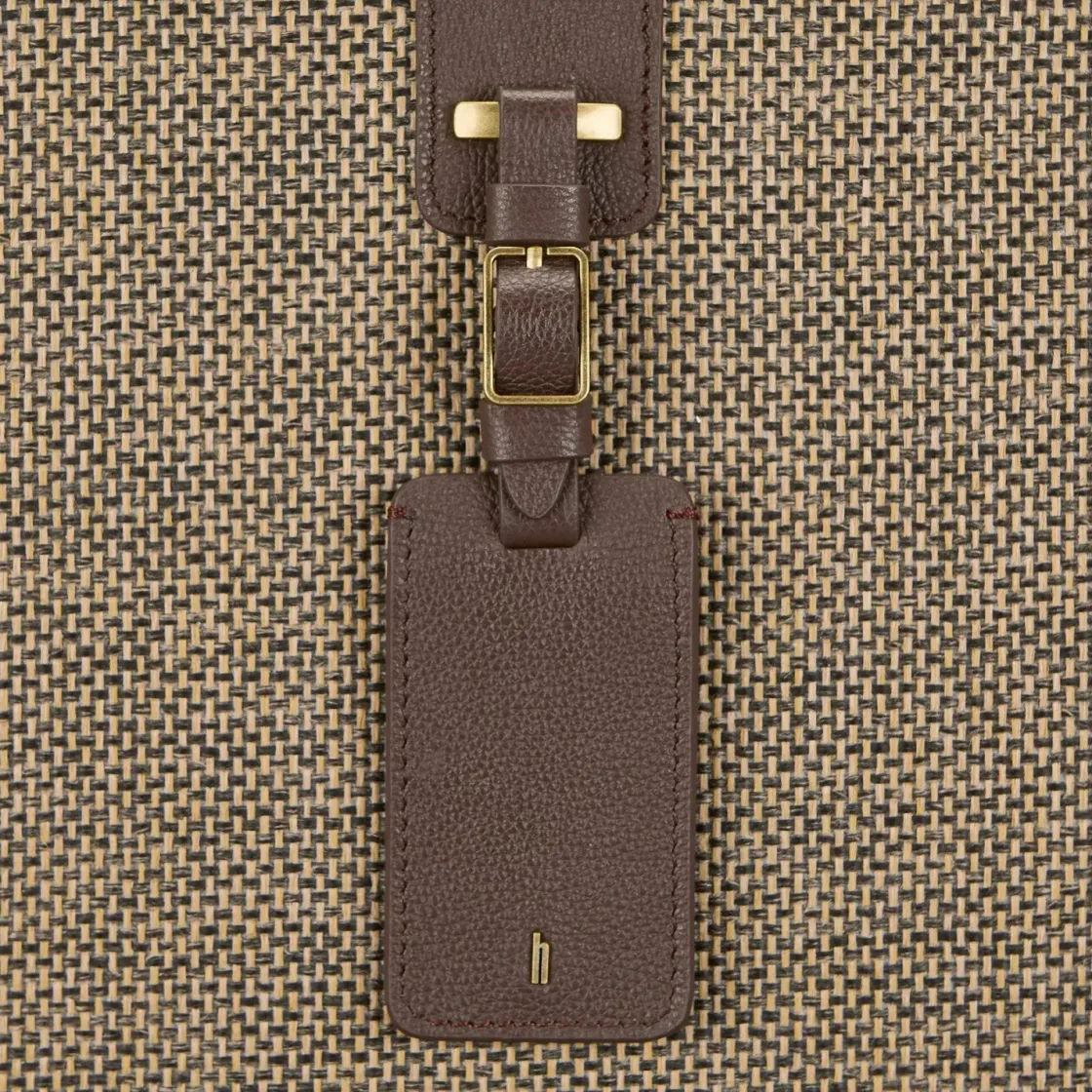 New Hartmann Tweed Domestic Carry On Spinner Natural Tweed