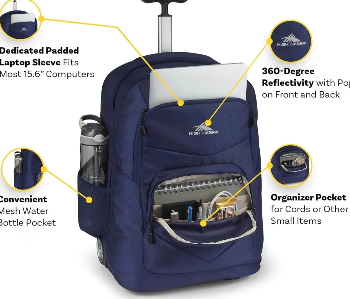Outlet High Sierra Freewheel Pro Rolling Laptop Backpack