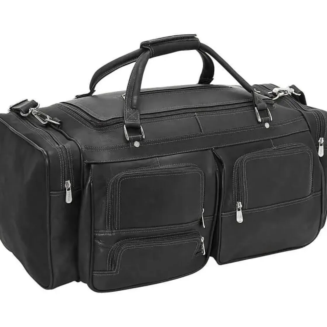 Clearance Piel Leather 24" Duffel with Pockets