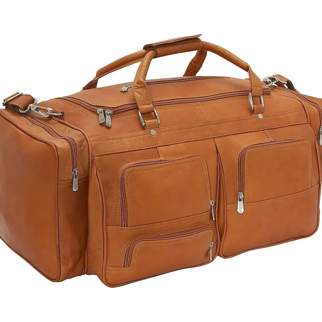 Clearance Piel Leather 24" Duffel with Pockets