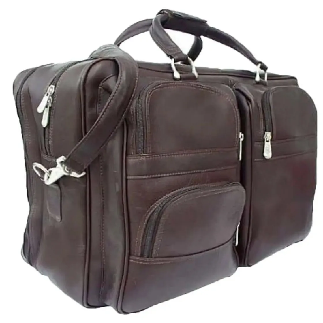 Outlet Piel Leather Complete Carry-all Bag