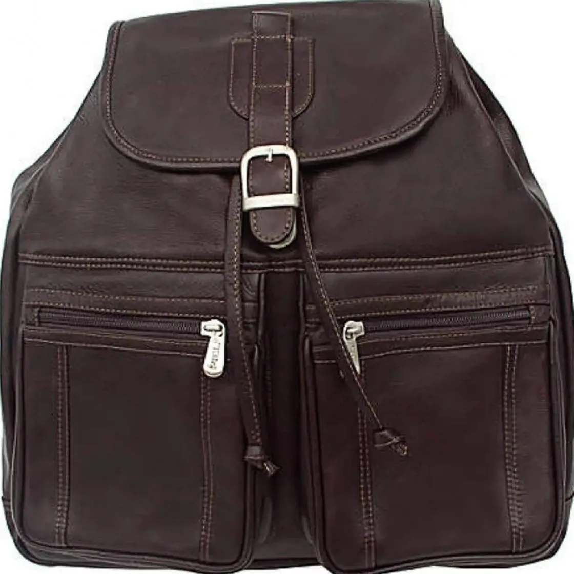 New Piel Leather Drawstring Backpack