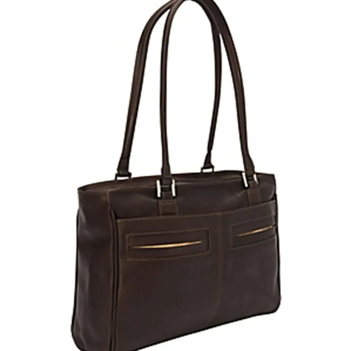 Sale Piel Leather Ladies Laptop Tote with Pockets