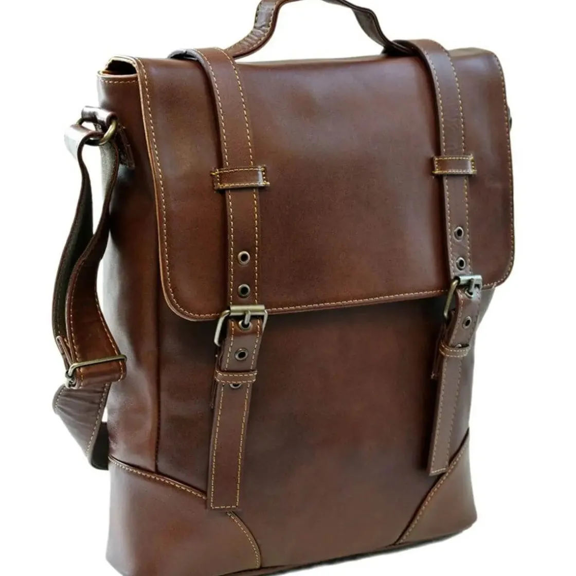 Fashion Piel Leather Mayan Deluxe Vertical Briefcase