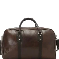 Fashion Piel Leather Piel Vintage Leather Weekender Duffel Brown