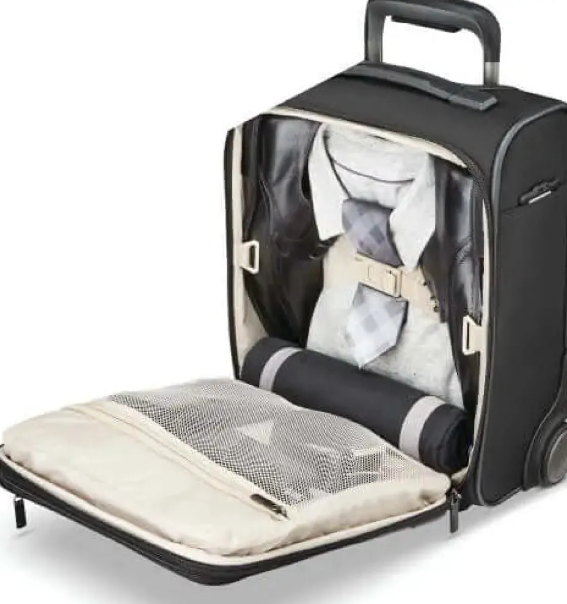 Fashion Samsonite Silhouette 17 2-Wheeled Underseater Black